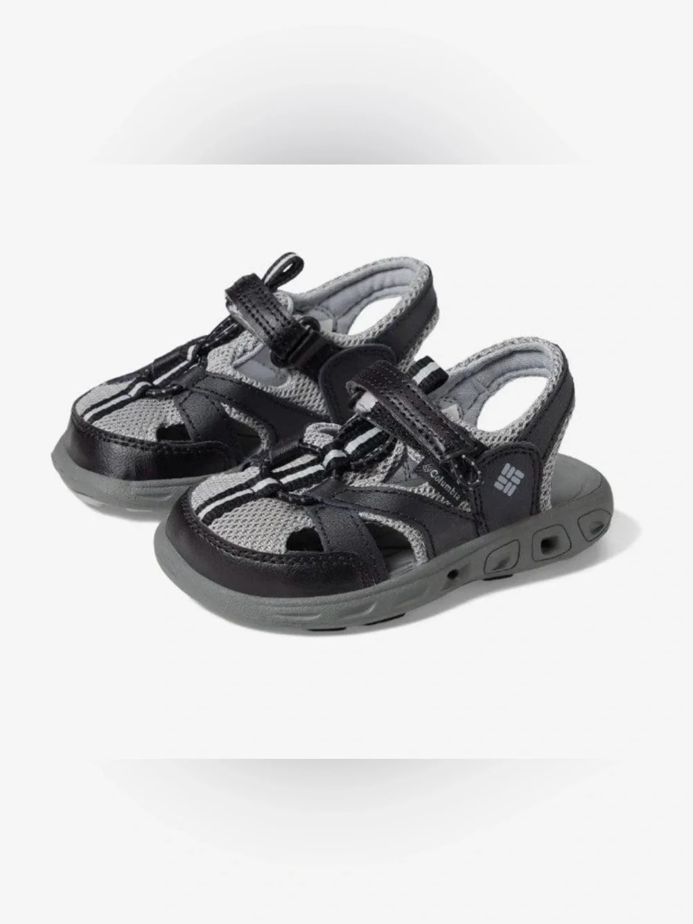 Columbia Kids Black and Gray Adventure Sandals